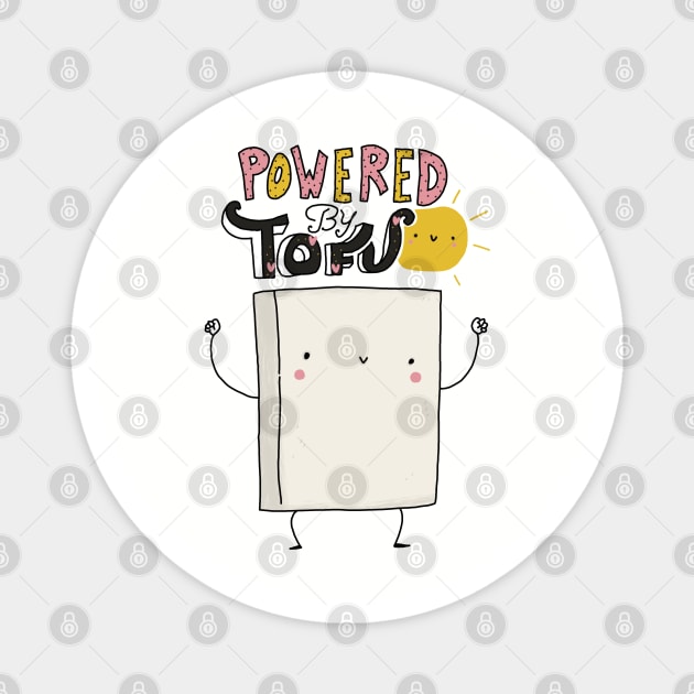 powered by tofu Magnet by violinoviola